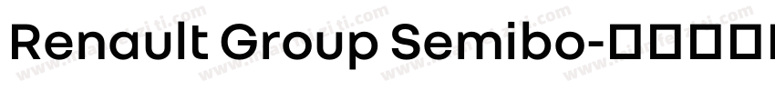 Renault Group Semibo字体转换